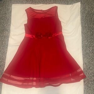 Calvin Klein girls red dress